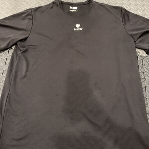 Rare NFL Equipment XL Raiders Black T Shirt Player/Coach Issued 100% Polyester